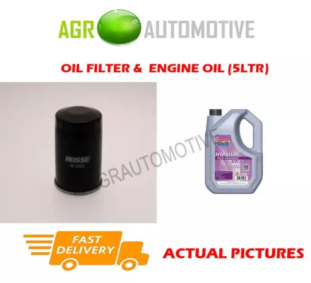 For Mazda Mx6 2.5 167 Bhp 1993-95 Petrol Oil Filter + Fs 5W30 Engine Oil