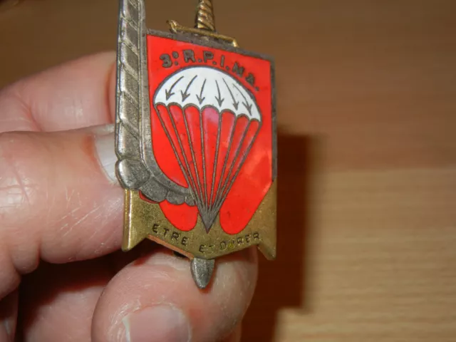 PARAS  TDM    3RPIMa       parachute  plat       Dr.  émaux,  G.  445   ORIGINAL