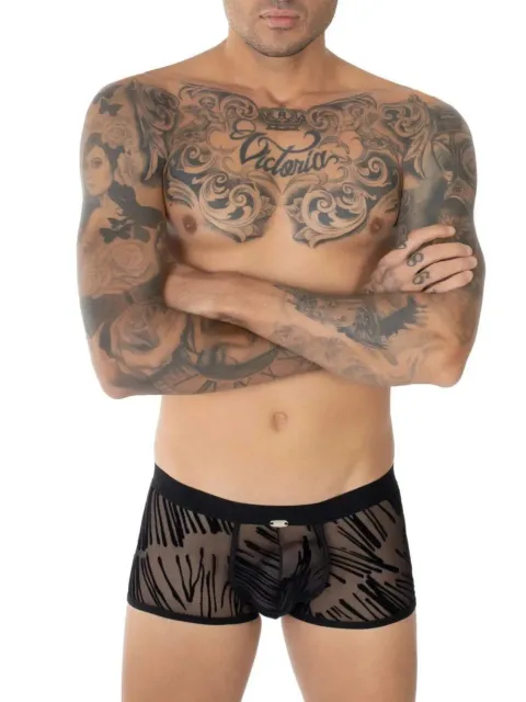 EROS VENEZIANI 7408 Push-Up Boxer Mesh Boxershort Beflockung