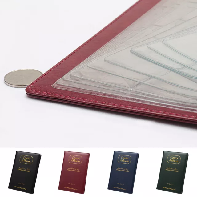 150 Pockets Collection Book Russian Binder Waterproof Album Blue