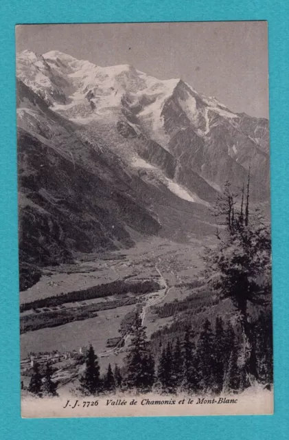 Kb / CPA - Carte Postale : Vallée de Chamonix et le Mont-Blanc