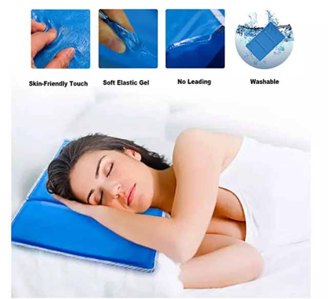 Pad Cold Mat Cooling Pillow Therapy Insert Sleeping Aid Pad Muscle Relief Indoor