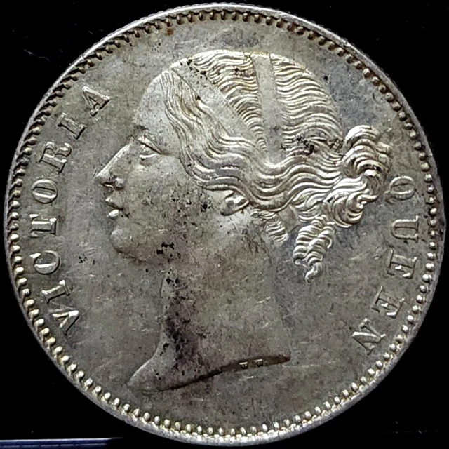 British India Victoria Queen Silver 1 rupee 1840 | SAM1