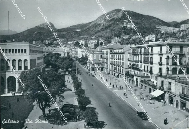 bu354 cartolina salerno citta' via roma campania