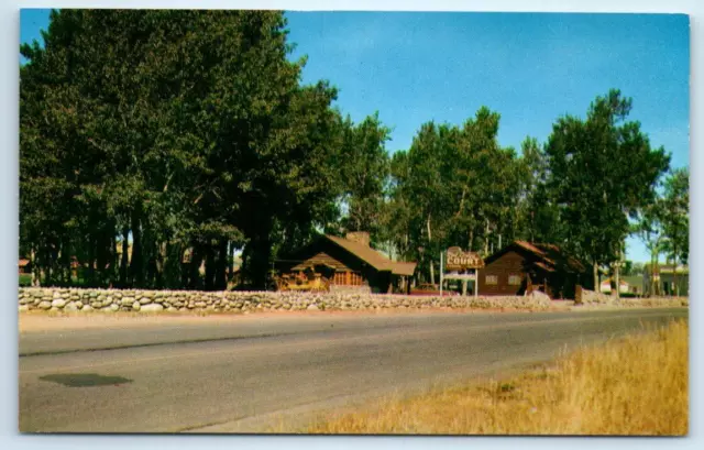 RED LODGE, Montana MT ~ Roadside Motel RED LODGE COURT Cafe c1950s Postcard