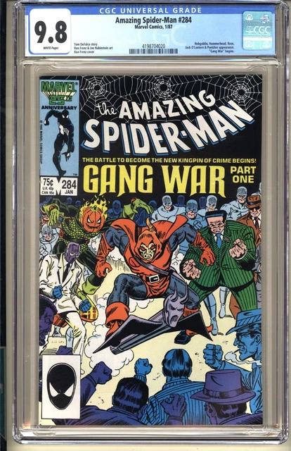 Amazing Spider-Man #284 CGC 9.8 WP NM/MT Marvel Comics 1987 "Gang War" Hobgoblin