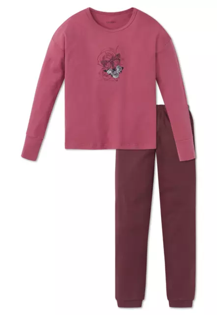 SCHIESSER Mädchen Pyjama XS S M L 140 152 164 176 100% Baumwolle Schlafanzug