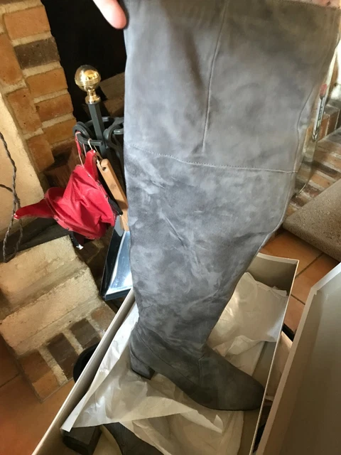 Bottes cuissardes neuves en cuir grises taille 38 Gianni Grégori 🎅