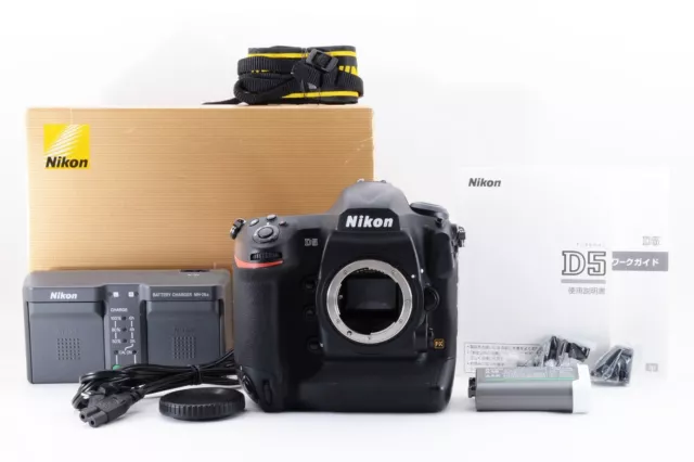 Nikon D D5 20.8MP Digital SLR Camera Black 74,764 shot [Near Mint] From Japan