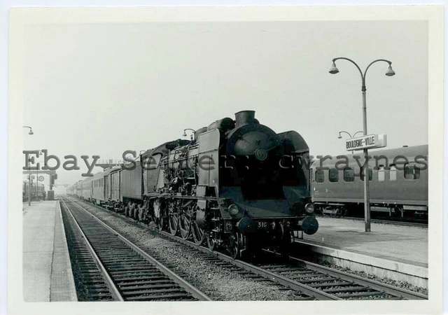 French Steam Railway Photo: SNCF 231.G.42 entering Boulogne Ville 1967 [3716]