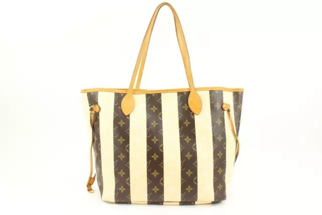 Louis Vuitton Limited Monogram Stripe Rayures Neverfull MM Tote 124lv7 Louis Vuitton Limited Monogram Stripe Rayures Neverfull MM Tote 124lv7