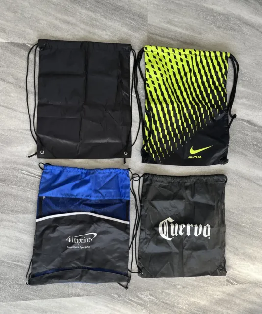 Drawstring Backpack Lot: 4 - Nike Jose Cuervo Black Blue Green