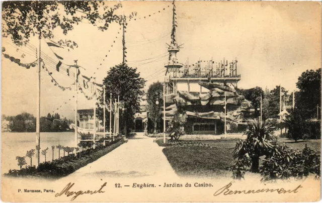 CPA Enghien les Bains Jardins du Casino FRANCE (1308441)