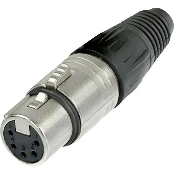 Neutrik nc5fx connettore xlr presa dritta poli 5 argento 1 pz
