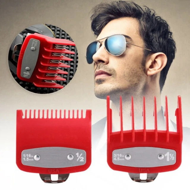 for  Hair Clipper Guide Comb Set Standard Guards Attached Trimmer Style Parts R4