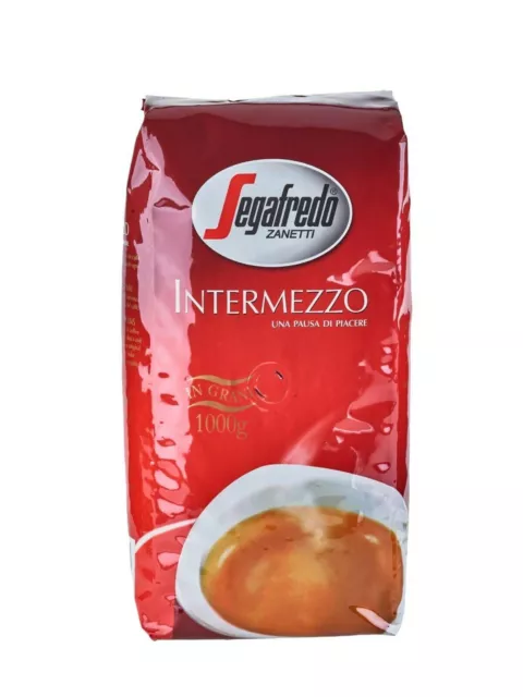 4x SEGAFREDO INTERMEZZO 1000g 1 Kg Kaffee (ganze Bohnen)