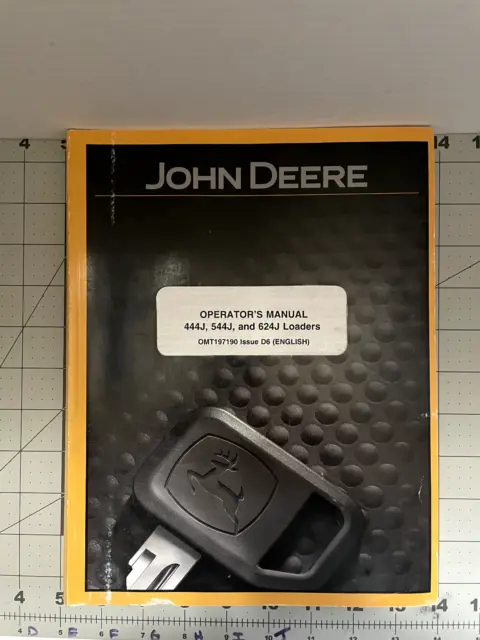 John Deere Operatiors Manual 444J, 544J, 624J Loaders