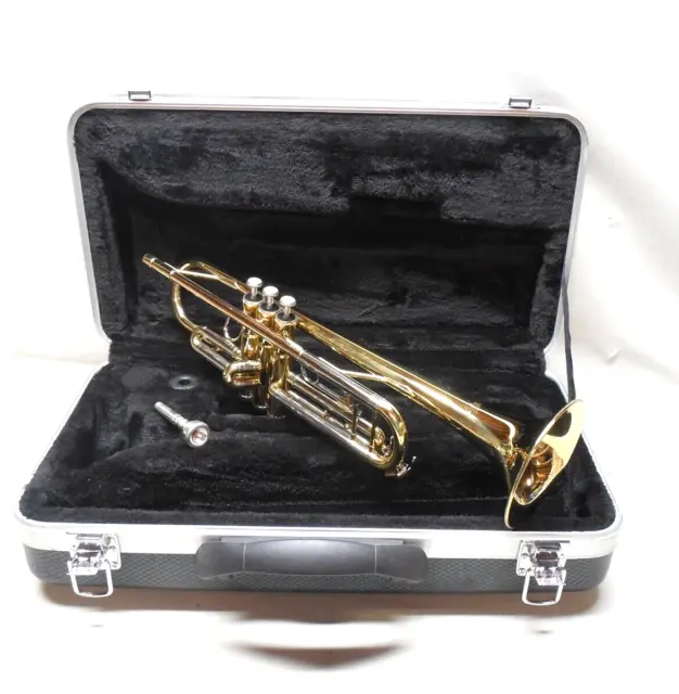 Accent Student Trumpet  W/ Bach 5C MP & Case - Cleaned & Refurbished - Beautiful