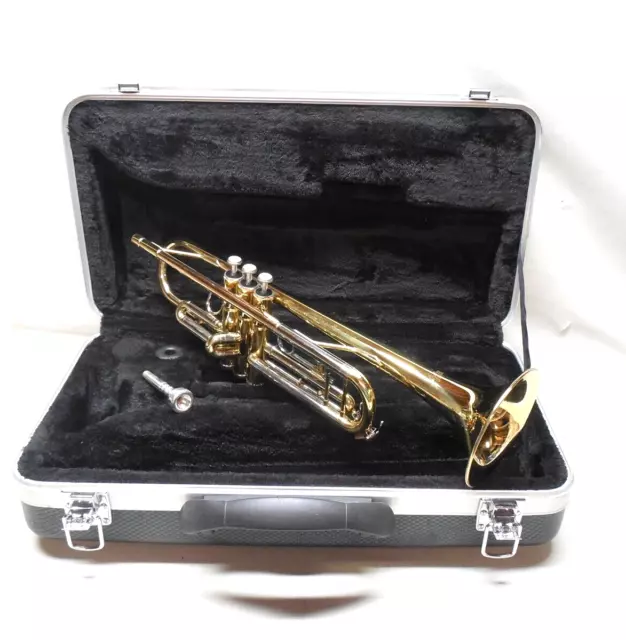Accent Student Trumpet W/ Bach 5C MP & Case - Cleaned & Refurbished - Beautiful Accent Student Trumpet W/ Bach 5C MP & Case - Cleaned & Refurbished - Beautiful