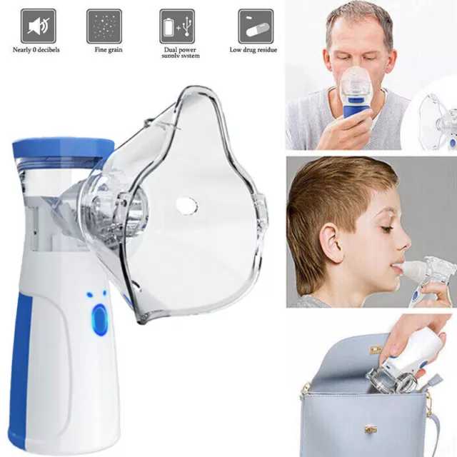 Inhalator Vernebler Inhalationsgerät Inhaliergerät für Kinder und Erwachsene EU