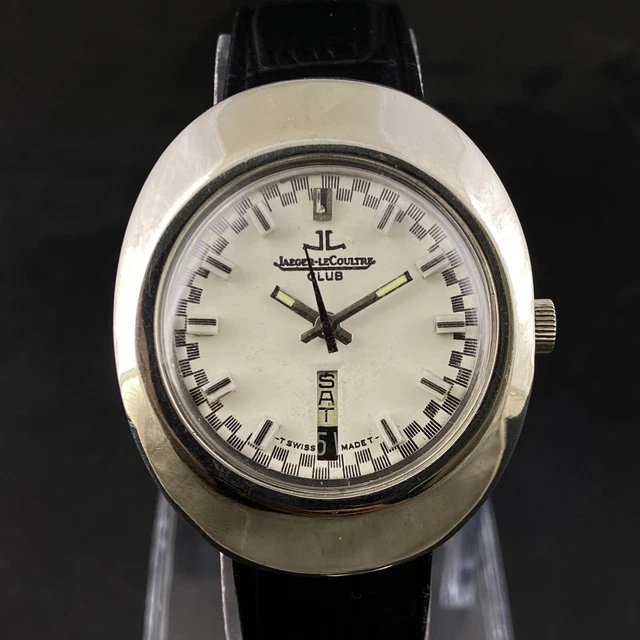 VINTAGE SWISS JAEGER LeCoultre Club Automatic Day Date Men's Wrist