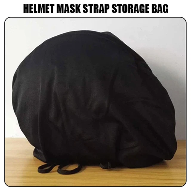 Motorcycle helmet lid locker helmet bag storage bag Black security bag P3V8