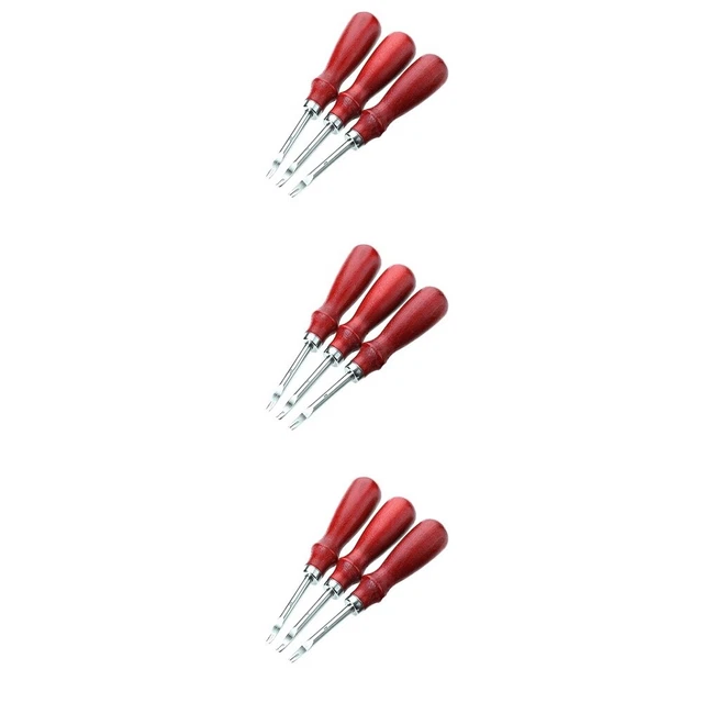 9 PIEZAS Leathercraft herramienta pelado herramienta cuero tallado herramientas