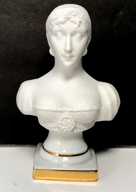 Porcelain Limoges France Bisque Bust Josephine