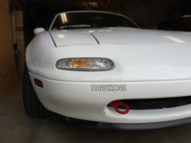 Mazda Miata Front bumper logo; like OEM decal, vintage styles available! sticker