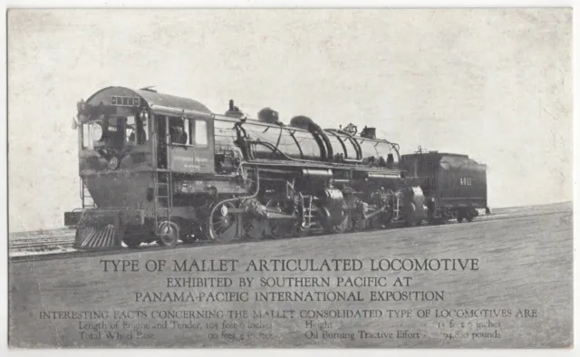 PPIE San Francisco, California Expo - 1915 Southern Pacific Railroad Locomotive