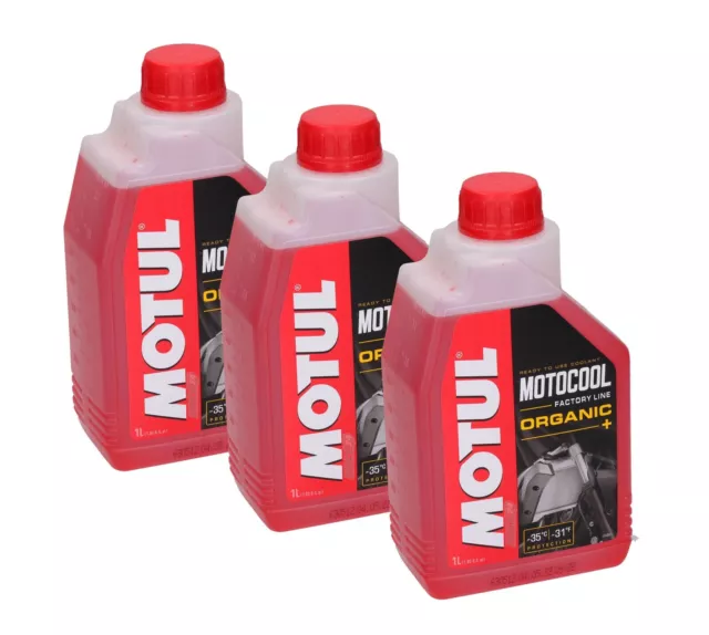 3 LT Motul Motocool Factory Line Organic+ Liquido Radiatore Refrigerante Moto