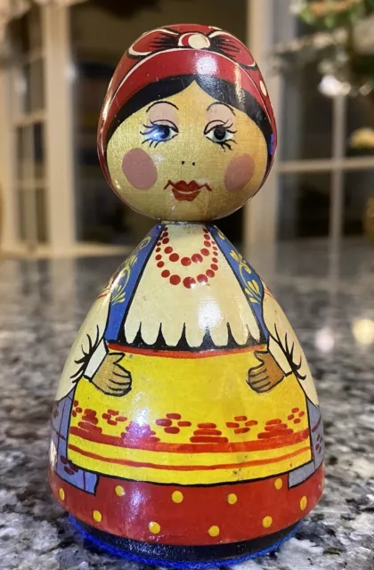 Vintage Polish Woman Figurine/Doll Hand Painted Very Detailed Poland