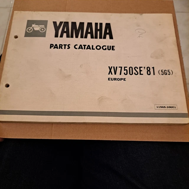 catalogo ricambi moto yamaha xv 750 se  in inglese catalogue