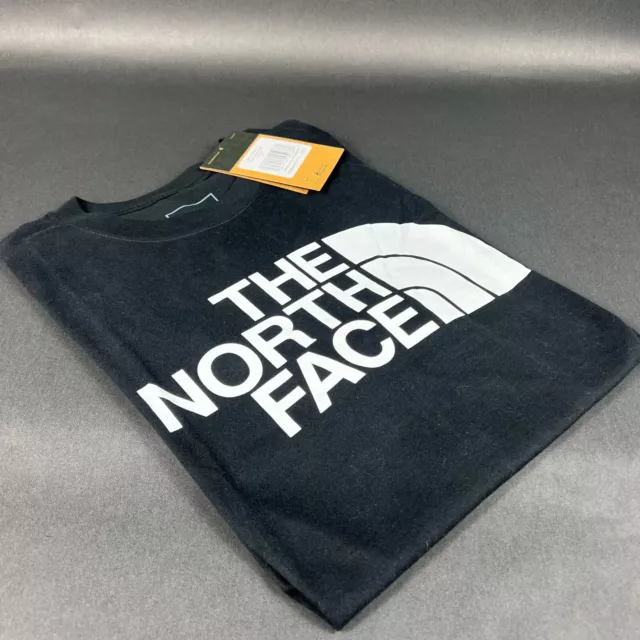 The North Face T-Shirt Men Standard Fit Black White Logo Printed Size M, L, XL