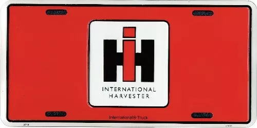 (2 Pack) IH International Harvester Red License Plate Wall Sign Made in the USA