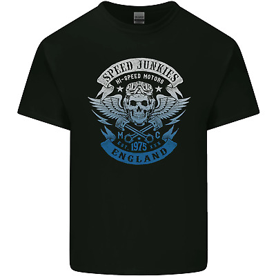 England SPEED Junkies Biker Moto Da Uomo Cotone T-Shirt Tee Top