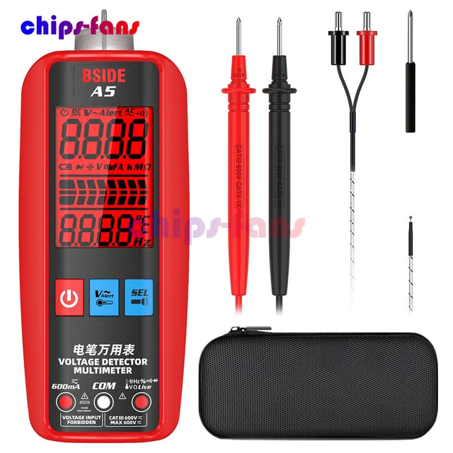 BSIDE A5 Professional Multimeter Voltage Tester VFC NCV Capacitor Ohm Diode Hz