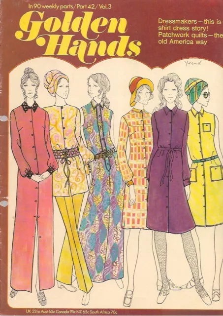 Golden Hands Craft Magazine Part 42 Crochet Knitting Patterns Retro Vintage 1970