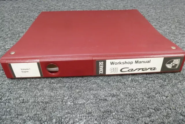 1986 Porsche 911 Carrera Coupe Cabriolet Targa ENGINE Shop Service Repair Manual