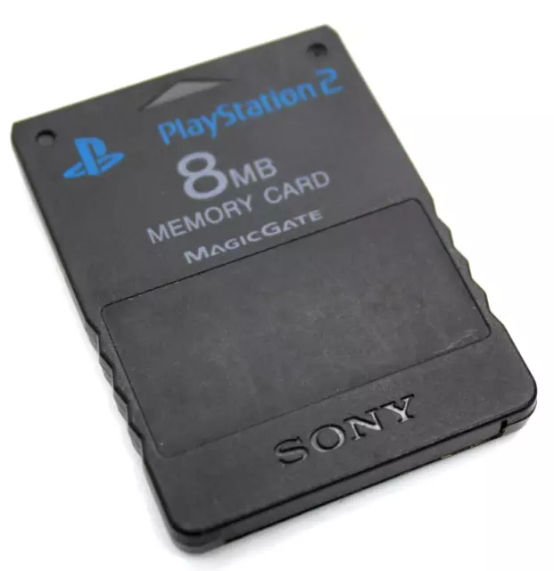 PS2 Memory Card Original sony Magicgate Noir SCPH-10020 8 MB Carte Mémoire