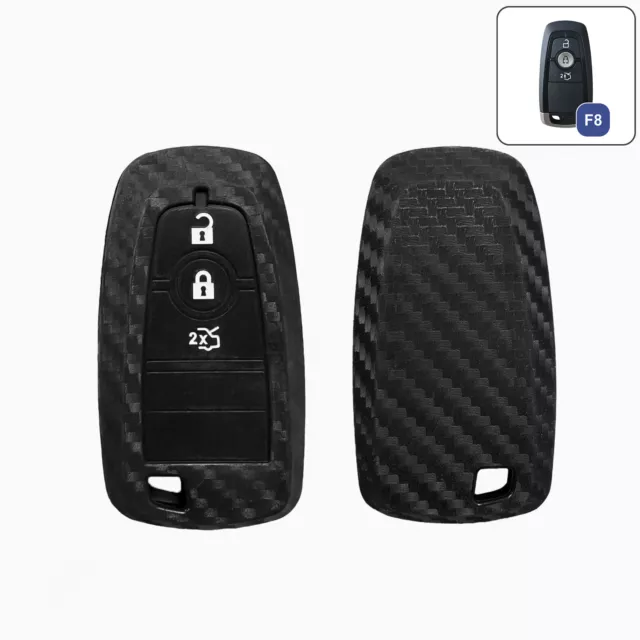 Carbon-Look FOB Schutzhülle Cover  für Ford Focus Mondeo Ka Fiesta Schlüssel