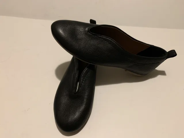 Lucca Bayla Women's Black Leather Ballet Flats Size 6.5B