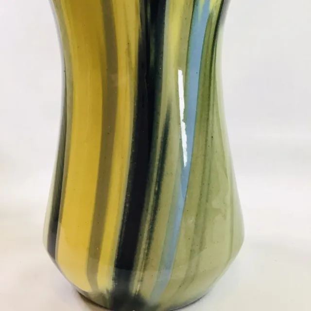 Mid Century 1960’s Babbacombe Studio Pottery Splash Vase By Edwin Barret 62/100 3