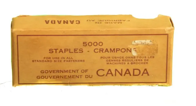 CANADIAN GOVERNMENT ISSUE STAPLES BY BOSTICH CIRCA 1950 ref: 9310B