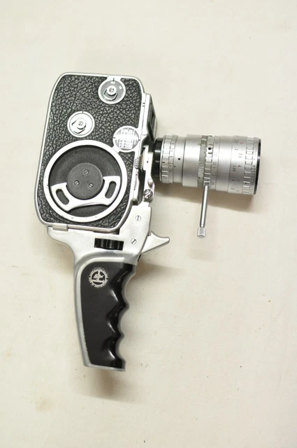 Caméra Vintage Paillard Bolex C8 Cinor 12.5-36mm - Pour Pièces Ou Réparation