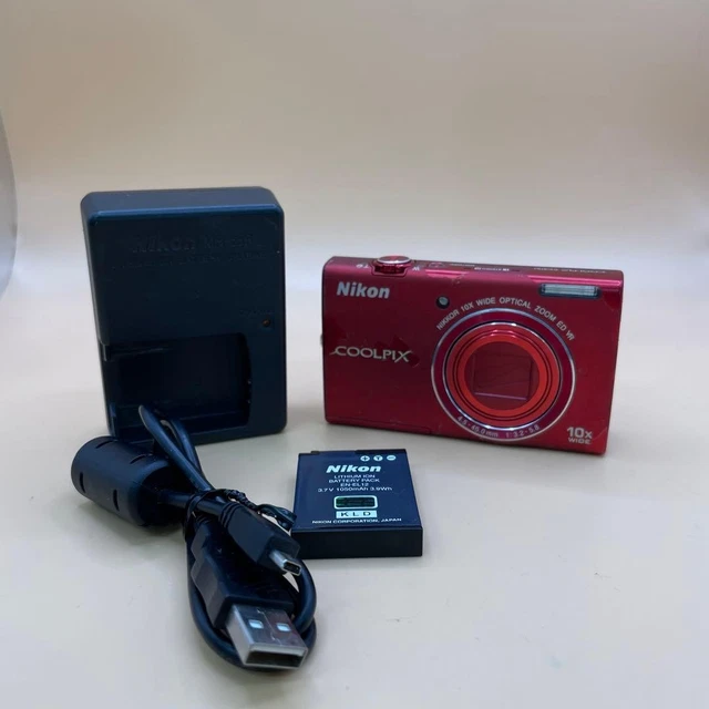 NIKON COOLPIX S6200 Red Digital Camera 2886 $217.51 - PicClick CA