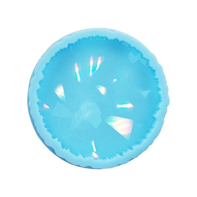 Almohadilla de taza de sombra de luz holográfica montaña rusa hágalo usted mismo herramienta artesanal redonda irregular T9M4