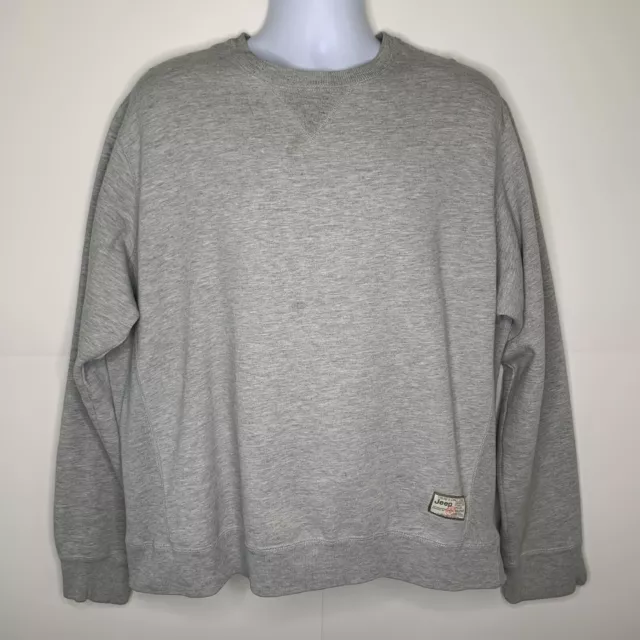 Vintage 90s Jeep Gray Pullover Sweater Size XL, Thick Cotton Jersey-Knit