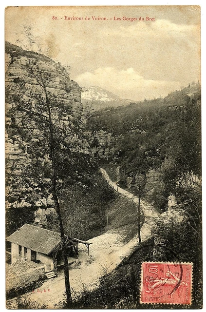 CPA 38 Isère surroundings de Voiron Les Gorges du Bret
