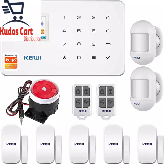 W18 Only 2.4G WIFI+GSM Wireless Smart Burglar Security Alarm System DIY Kit for